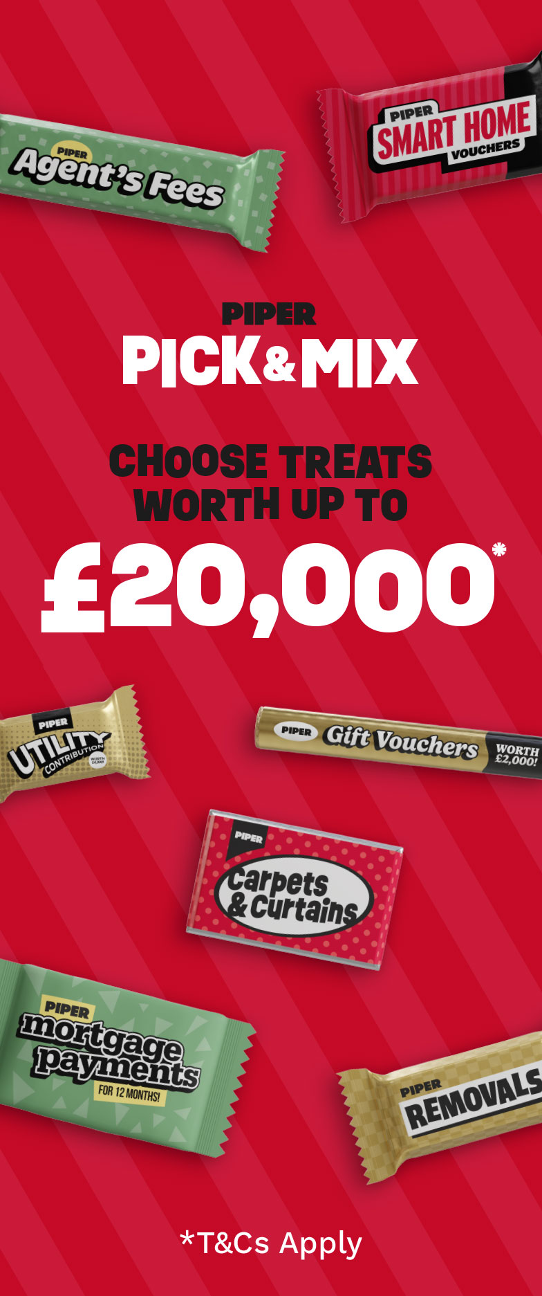 Piper Pick & Mix, Choose Treats Worth up to £25,000